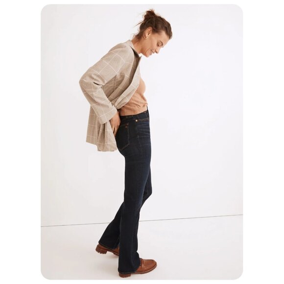 Madewell 11” High Rise Skinny Flare Jeans in Larkspur Wash Denim Edition sz 29 - Picture 3 of 8